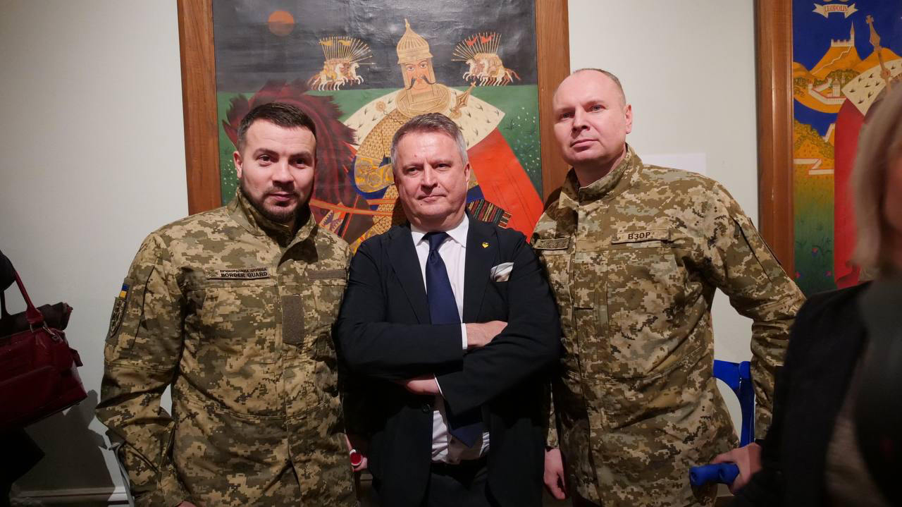 Diplomacy and Resilience: Ukrainian Warriors at Ambassador Kyslytsya's Farewell Event